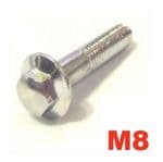 M8 Chrome Plated Washer Based Bolts