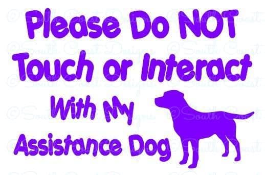 Assistance Dog Sticker - Labrador