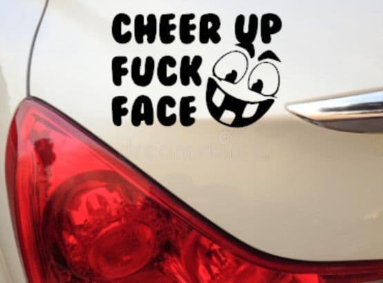 Cheer Up Fuckface Sticker