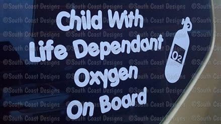 Child With Life Dependant Oxygen On Board