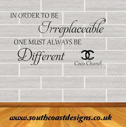 Coco Chanel - Irreplaceable Quote