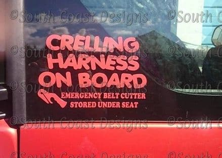 Crelling Harness On Board With Belt Cutter Instructions (these can be changed)