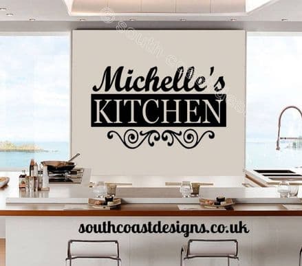 Decorative Kitchen Wall Art With Name