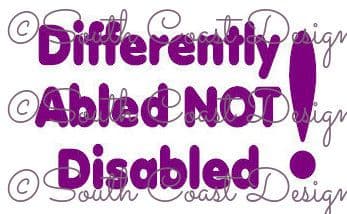 Differently Abled Not Disabled!