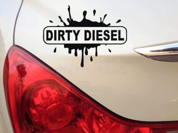 Dirty Diesel Splatter Decal