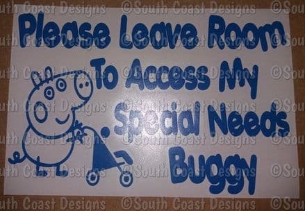 George Pig - Please Leave Room To Access My Special Needs Buggy