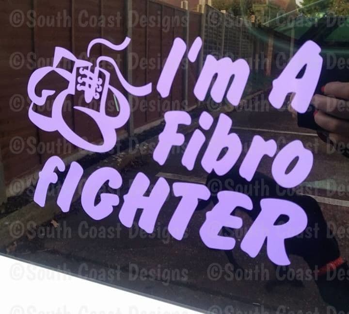 I'm a Fibro Fighter - Fibromyalgia Car Sticker