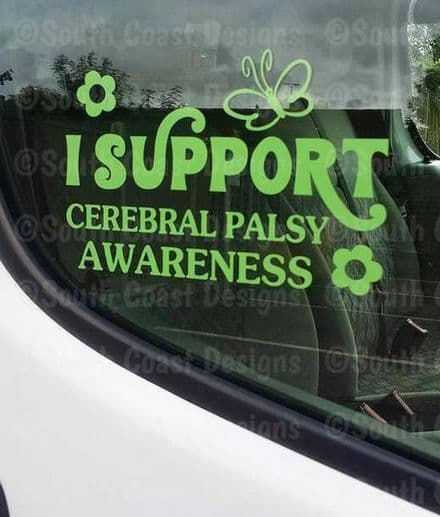 I Support Cerebral Palsy Awareness - Car Sticker