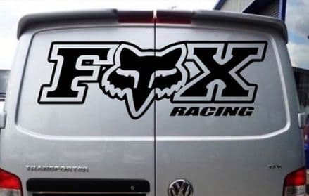 Large Fox Racing  Decal - Choice Of Colour