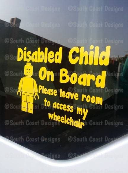 Lego - Disabled Child On Board - Wheelchair Access