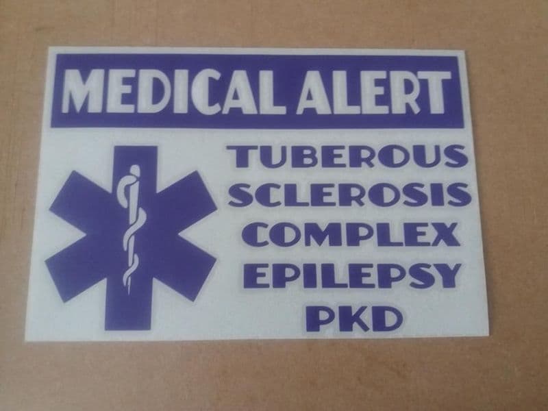 Medical Alert Sticker - Personalised
