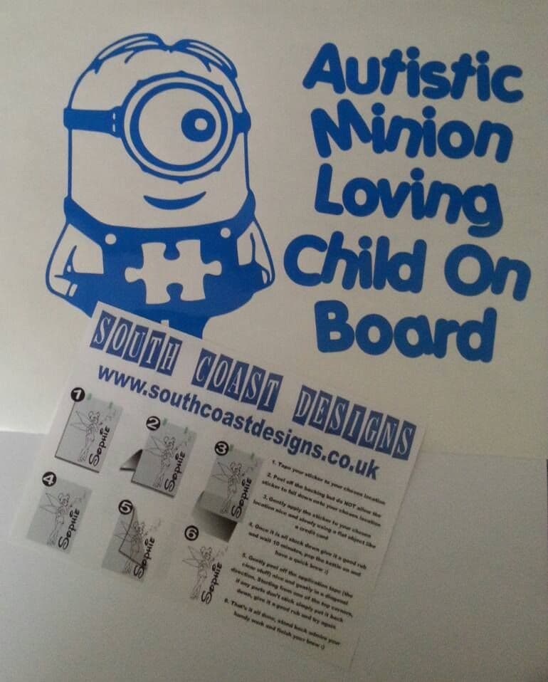 Download Minion Sticker And Jigsaw - Autistic Minion Loving Child ...