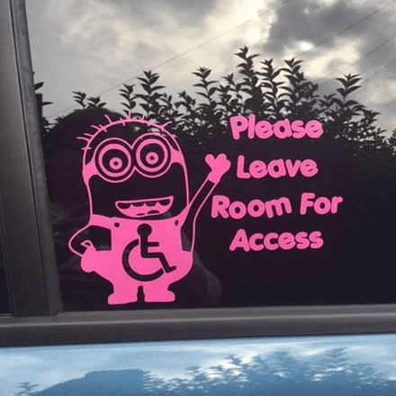 Minion Sticker - Please Leave Room For  Access