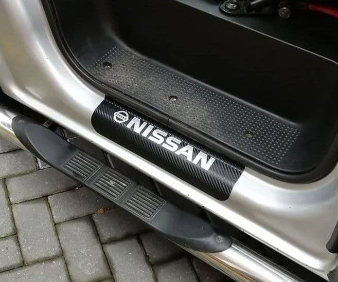 Nissan Pair Of Carbon Fibre Sill Decals With Choice Of Colour