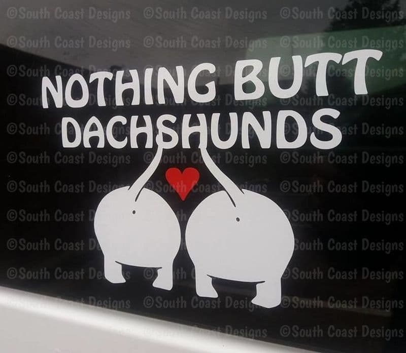Nothing Butt Dachshunds - Sticker - Stick Anywhere