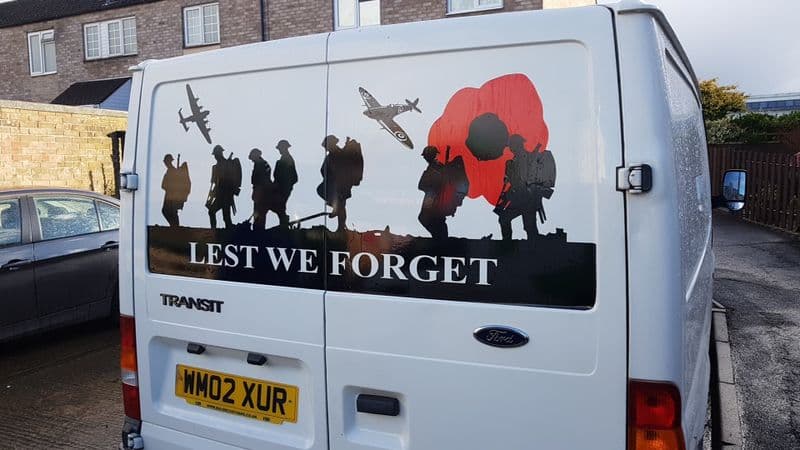 Rear Doors - Lest We Forget - Transit (MADE FOR ANY MODEL)