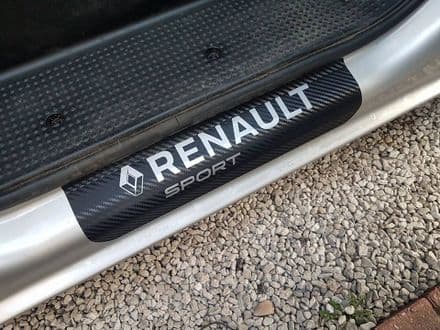 Renault Pair Of Carbon Fibre Sill Decals With Choice Of Colour