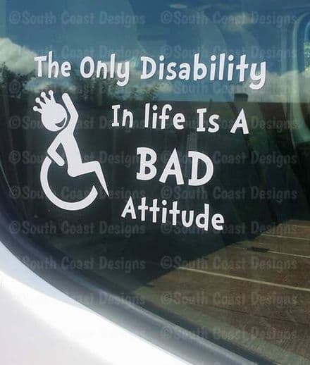 The Only Disability In life Is A Bad Attitude