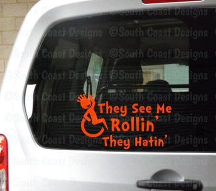 They See Me Rollin' They Hatin' - Car Sticker