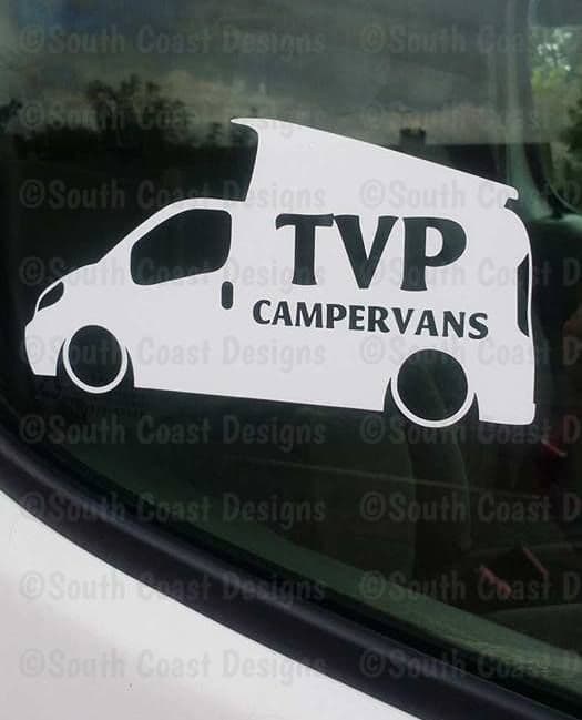 TVP CAMPERVANS Facebook Group Sticker - Design 3 With Pop Top