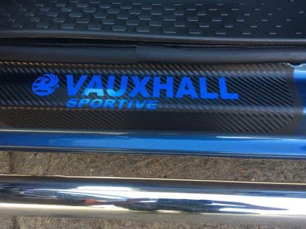 Vauxhall Pair Of Carbon Fibre Sill Decals With Choice Of Colour