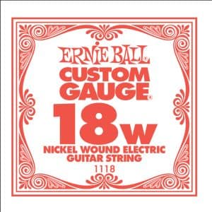 Ernie Ball Custom Gauge Nickel Wound Single Ball End Strings<br>18-28</br>