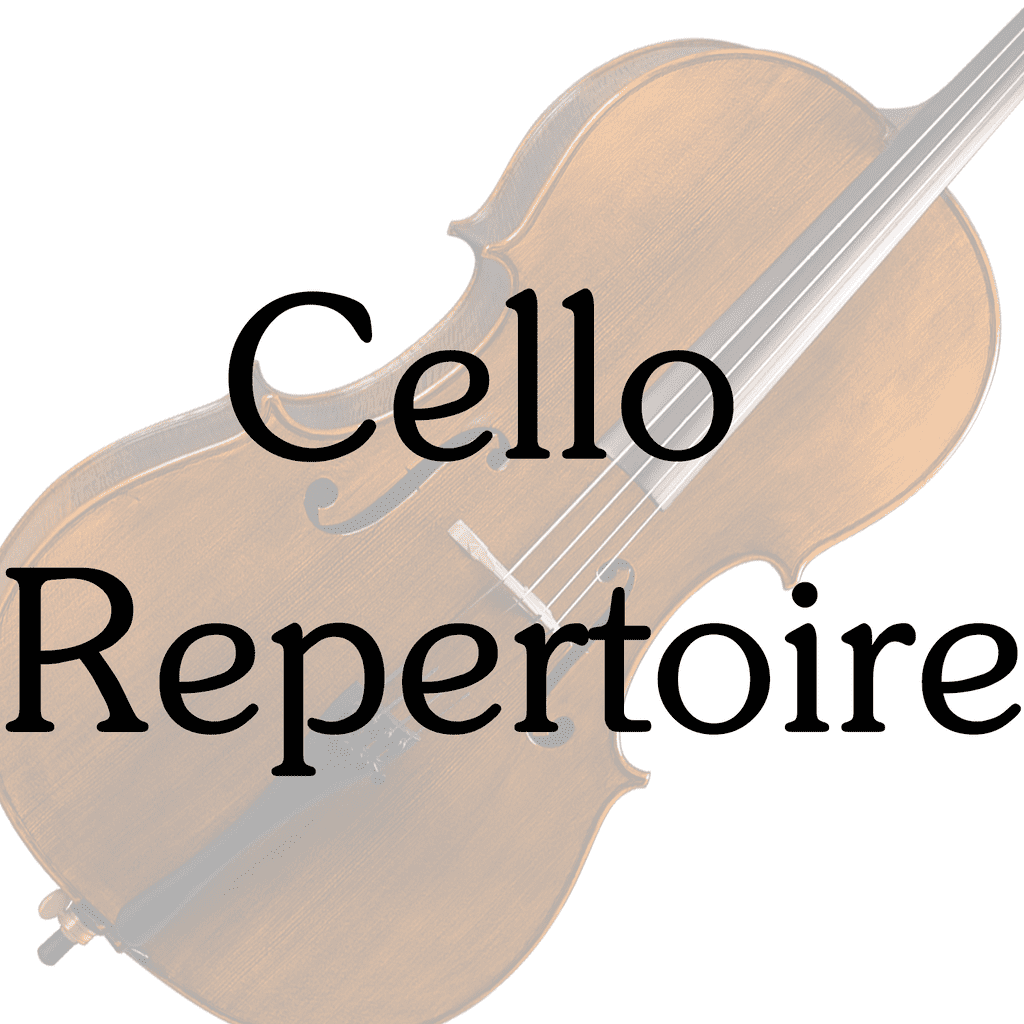 cello repertoire list