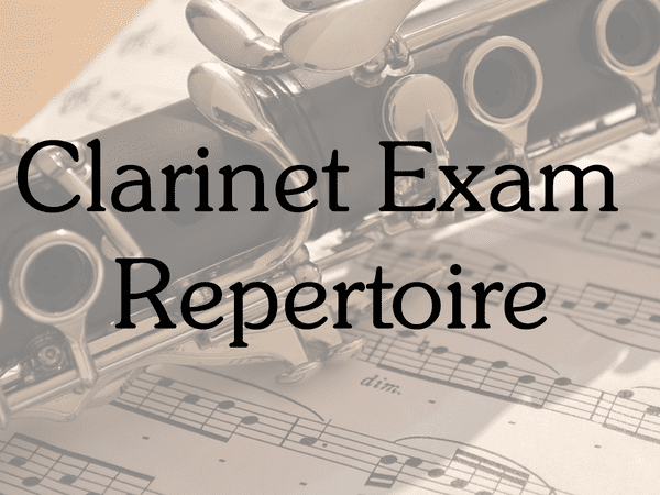 Clarinet Exam Repertoire