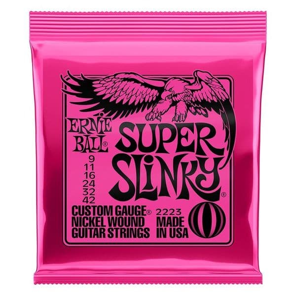 Ernie Ball Super Slinky Electric Guitar String 2223<br>9-42