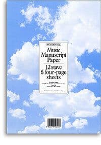 Manuscript Paper - 12 Stave, 24 pages