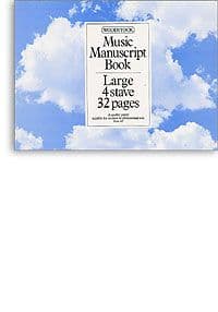 Manuscript Paper - 4 Stave, 32 pages