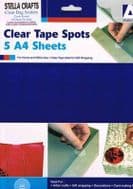 25mm Clear Tape Spots For Gift Wrapping - SC143