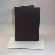 5" x 7" Black Greeting Card Blanks With Envelopes