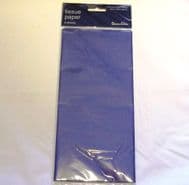 5 x Navy / Dark Blue Tissue Paper, Large Sheets - 750mm X 500mm - SC61