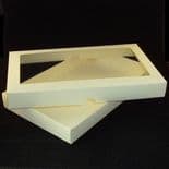 6" x 10" Ivory Keepsake Greeting Card Box with Acetate