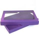 6" x 10" Purple Keepsake Greeting Card Box with Acetate