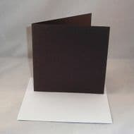 6" x 6" Black Greeting Card Blanks With Envelopes