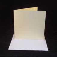 6" x 6" Cream Greeting Card Blanks With Envelopes