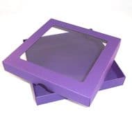 6" x 6" Purple Greeting Card Boxes With Aperture Lid