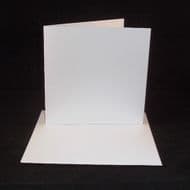 6" x 6" White Greeting Card Blanks With Envelopes