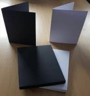 7" x 10" Greeting Card Box and Card Blank Black or White