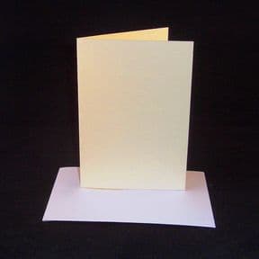 A5 Cream Greeting Card Blanks With Envelopes