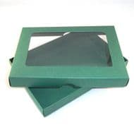 A6 Green Greeting Card Boxes With Aperture Lid