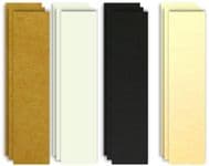 Card Bookmark Blanks, Black, Kraft, White & Ivory. Choose Colour & Quantity
