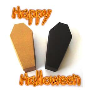 Coffin Favour Box, Gothic Wedding. Trick or Treat Halloween Box for Sweets