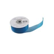 Dark Turquoise 25mm x 22 Meters Organza Ribbon For Favour Boxes & Crafts - Stella Crafts