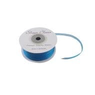 Dark Turquoise 6mm x 45 Meters Organza Ribbon For Favour Boxes & Crafts - Stella Crafts