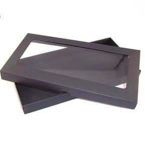 DL Black Greeting Card Boxes With Aperture Lid