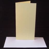 DL Cream Greeting Card Blanks Only - No Envelopes