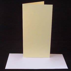 DL Cream Greeting Card Blanks With Envelopes